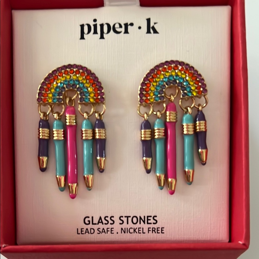 Piper K Rainbow Dangle Earrings